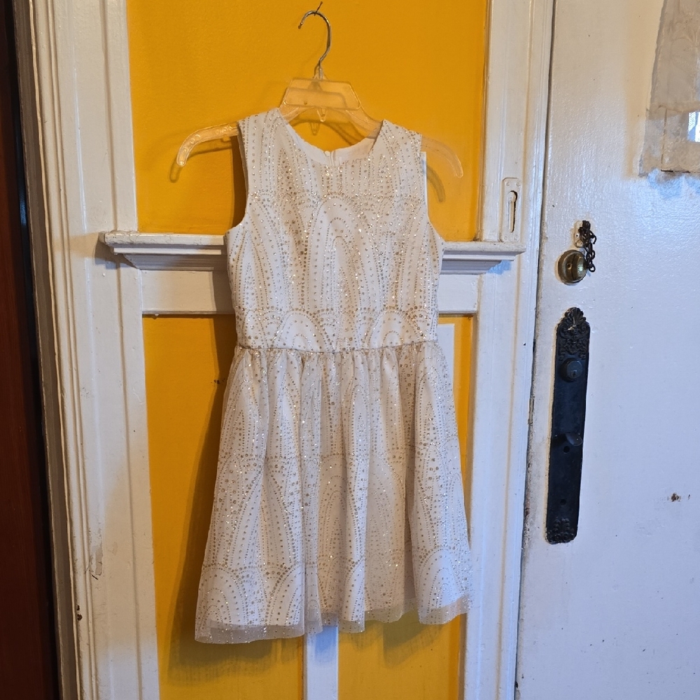 Place White Sleeveless A-Line Sundress